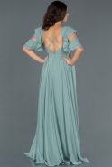 Длинное Вечернее Платье Для Беременных Бирюзовый ABU750