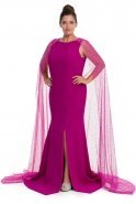 Длинное Свободное Вечернее Платье Пурпурный O4371