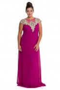 Длинное Свободное Вечернее Платье Пурпурный O8022