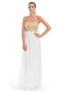 Длинное Вечернее Платье Белый ALK5500