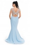 Длинное Вечернее Платье Светло-синий DR1067
