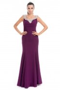 Длинное Вечернее Платье Пурпурный GG6675