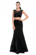 Длинное Вечернее Платье Черный GG6756