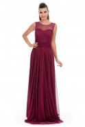 Длинное Вечернее Платье Бордовый E3187