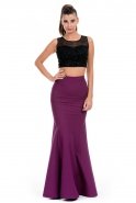 Длинное Вечернее Платье Пурпурный GG6763