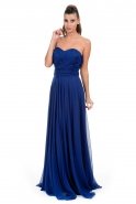 Длинное Вечернее Платье Сердечко Ярко-синий E3186