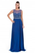 Длинное Вечернее Платье Ярко-синий S4183