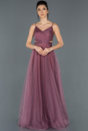Длинное Выпускное Платье Пыльно-розовый ABU1177