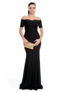 Длинное Вечернее Платье Черный C7050