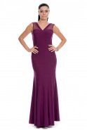 Длинное Вечернее Платье Тёмно-пурпурный J1174