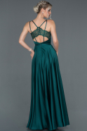 Длинное Выпускное Платье Изумрудно-зеленый ABU1198