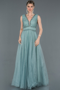 Длинное Помолвочное Платье Бирюзовый ABU1204