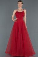 Длинное Помолвочное Платье красный ABU1208