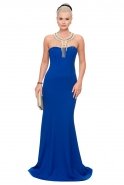 Длинное Вечернее Платье Ярко-синий ABU039