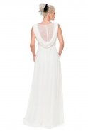 Длинное Вечернее Платье Белый F2727