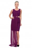 Длинное Вечернее Платье Пурпурный GG6844