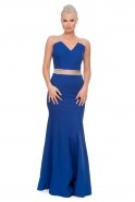 Длинное Вечернее Платье Ярко-синий E3174