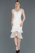 Короткое Платье На Приглашение Белый ABK763