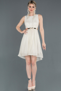 Короткое Платье На Приглашение Белый ABK764