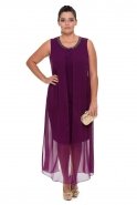Длинное Широкое Платье Пурпурный GG5522