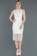 Короткое Платье На Приглашение Белый ABK768