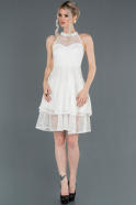 Короткое Платье На Приглашение Белый ABK771