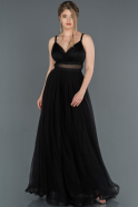Длинное Помолвочное Платье Черный ABU1264