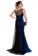 Длинное Вечернее Платье Ярко-синий C7205