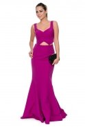 Длинное Вечернее Платье Пурпурный O8245