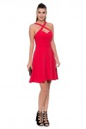 Короткое Вечернее Платье красный C8020
