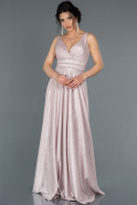 Длинное Помолвочное Платье Пудровый ABU1280
