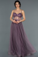 Длинное Помолвочное Платье Лавандовый ABU1256