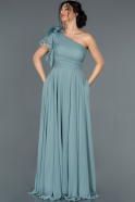 Длинное Помолвочное Платье Бирюзовый ABU1293