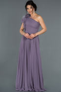 Длинное Помолвочное Платье Лиловый ABU1293