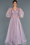 Длинное Вечернее Платье Лиловый ABU1306
