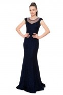 Длинное Вечернее Платье Темно-синий C7217
