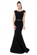 Длинное Вечернее Платье Черный C7224