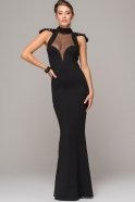 Длинное Вечернее Платье Черный KR53133