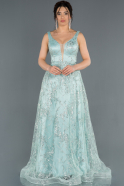 Длинное Помолвочное Платье Бирюзовый ABU1350