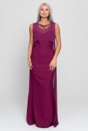 Длинное Вечернее Платье Пурпурный AR36920