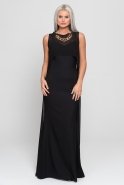 Длинное Вечернее Платье Черный AR40092