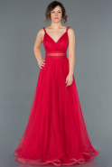 Длинное Помолвочное Платье красный ABU1264