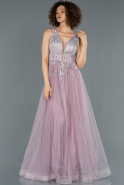 Длинное Помолвочное Платье Лавандовый ABU1414