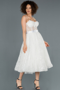 Миди Ночное Платье Белый ABK825