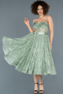 Миди Ночное Платье затхлый зеленый ABK825