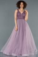 Длинное Помолвочное Платье Лавандовый ABU1370