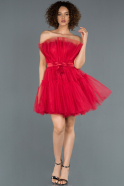 Мини Пригласительное Платье красный ABK800