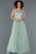Длинное Помолвочное Платье Бирюзовый ABU1304