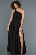 Длинное Помолвочное Платье Черный ABU1142