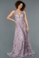 Длинное Помолвочное Платье Лиловый ABU1178